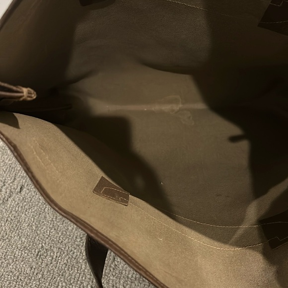 Authentic Gucci Supreme Monogram Vintage Tote Web Canvas & Leather 16x18 - Picture 11 of 16
